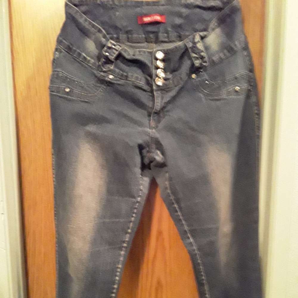 Denim blue jeans